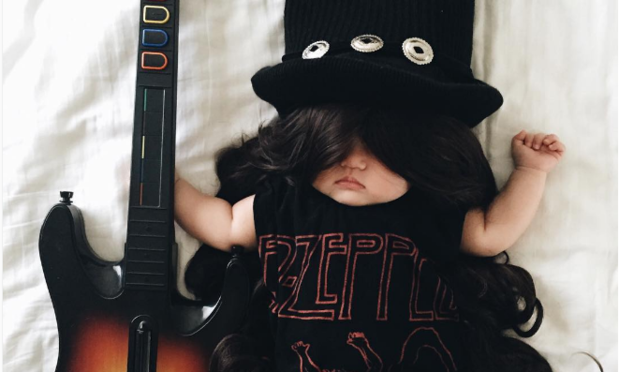 This Baby Has No Idea She's The Queen Of Dress-Up While She Naps