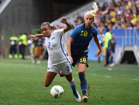 U.S. women's soccer team out of Olympics after quarterfinal loss to Sweden