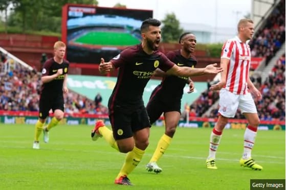 Iheanacho shines as Aguero Nolito's brace sinks Stoke City