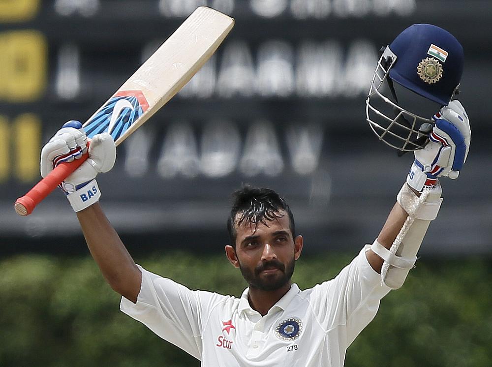 Ajinkya Rahane's century extended India's lead to 304 before the declaration came