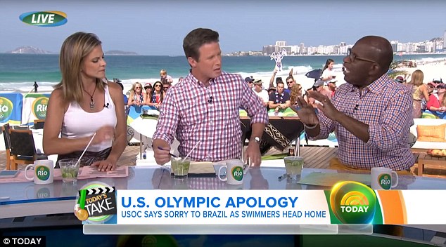 Al Roker slammed disgraced Ryan Lochte in a debate with his'Today co-anchor Billy Bush