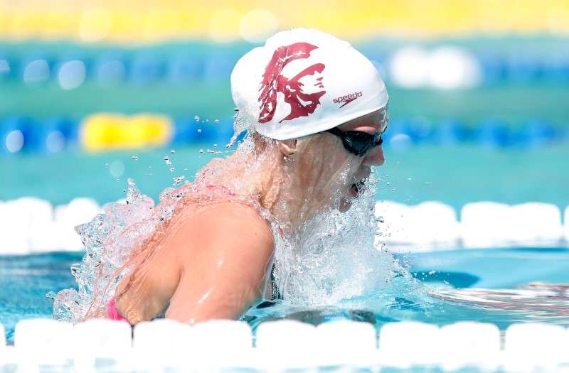 Yulia Efimova swims the final qualifying heat of the Women 200M Breaststroke during the morning session at the George F. Haines International Swim Center in Santa Clara Calif. Mandatory Credit Bob Stanton-USA TODAY Sports