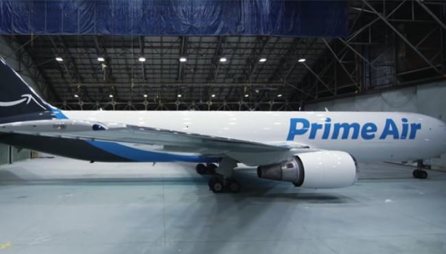 Amazon Unveils First “Prime Air” Cargo Plane