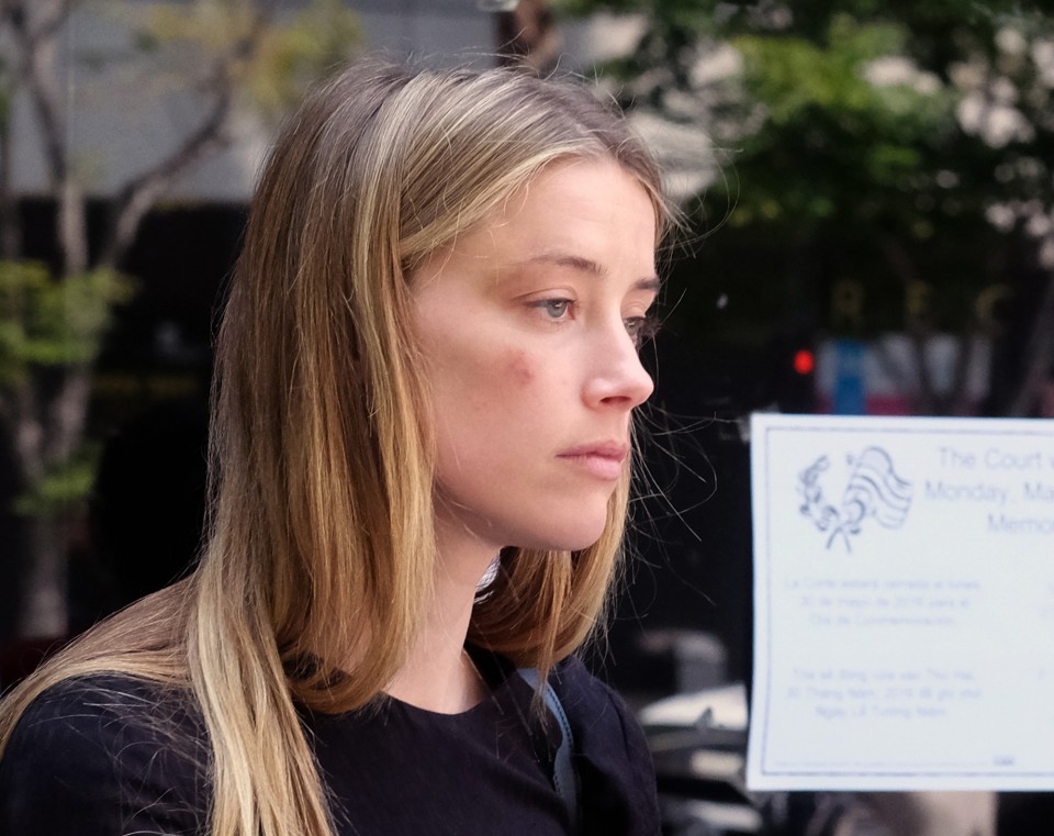 Amber Heard leaves Los Angeles Superior Court court on May 27