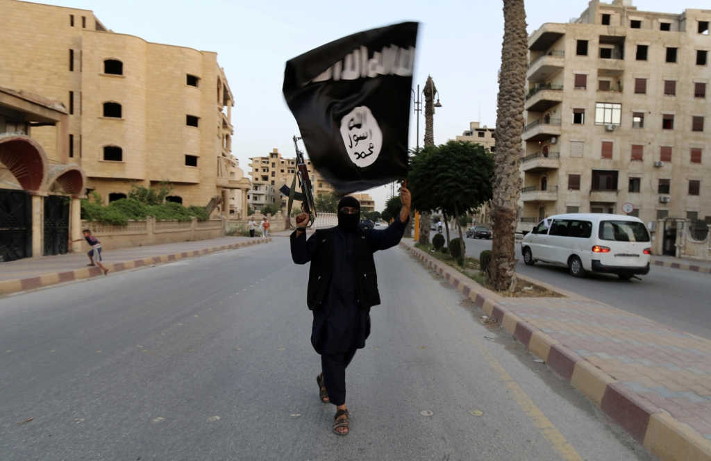 An ISIS fighter in Raqqa Syria in 2014