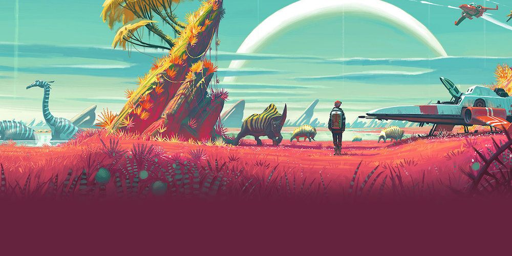 An alien planet in No Man's Sky