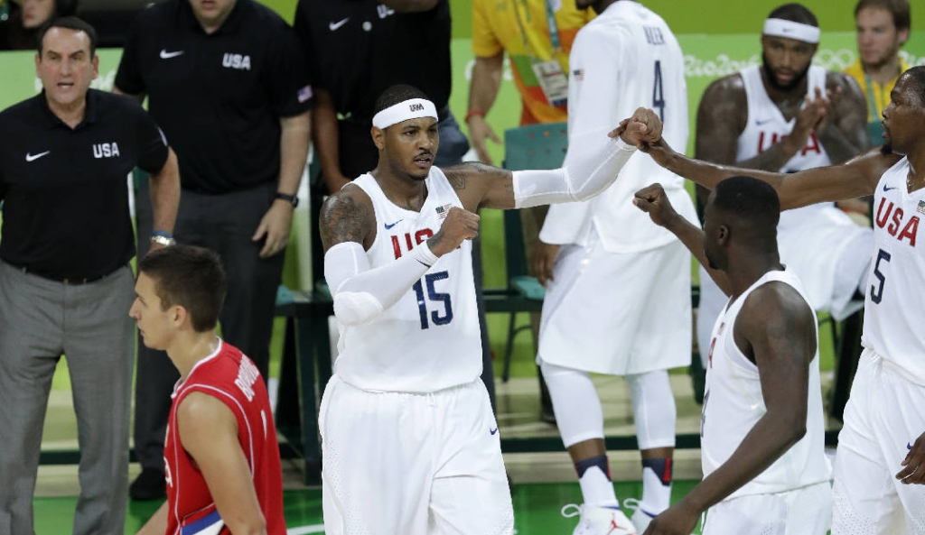 US men's basketball team survives scare against Serbia 94-91