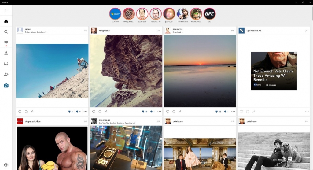 InstaPic updated for Windows 10 with support for Instagram stories