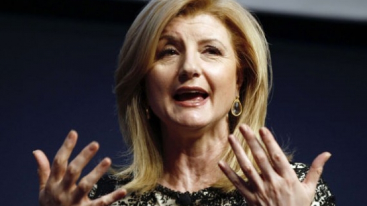 Arianna Huffington in Milan Italy