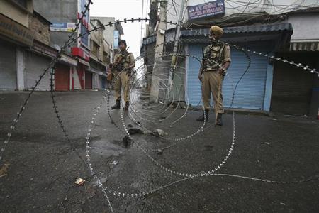 Armed militants in Kashmir