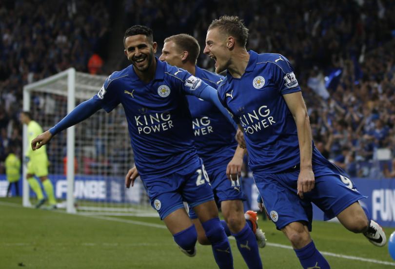 Riyad MAhrez Jamie Vardy