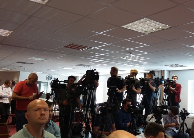 Arsenal press conference London Colney