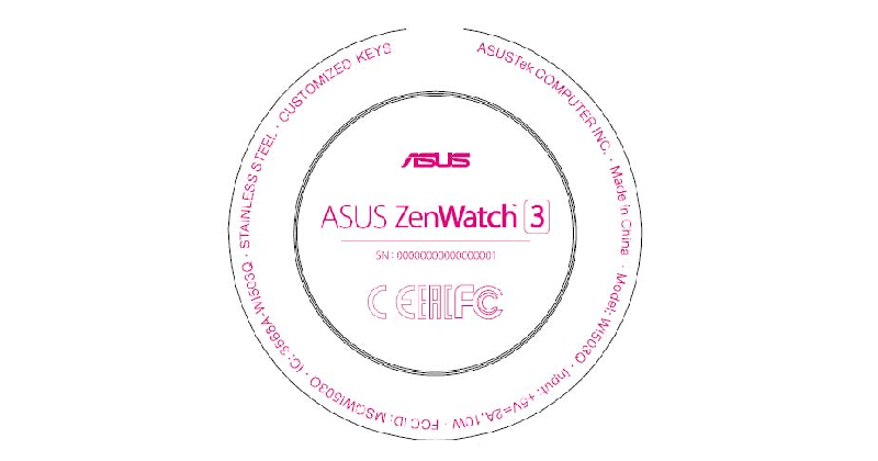 ASUS Zen Watch 3 to be round based on FCC filing