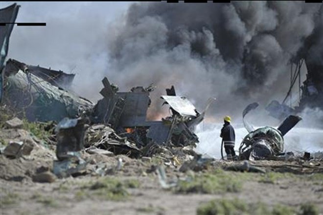 The city's airport is heavily fortified and adjoins the capital's main base for the African Union mission to Somalia the 22,000-strong force backing the government in the battle against Shabaab insurgents