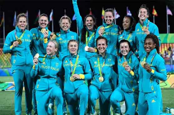 Australia were crowned the first ever Olympic rugby sevens champions after beating New Zealand 24-17