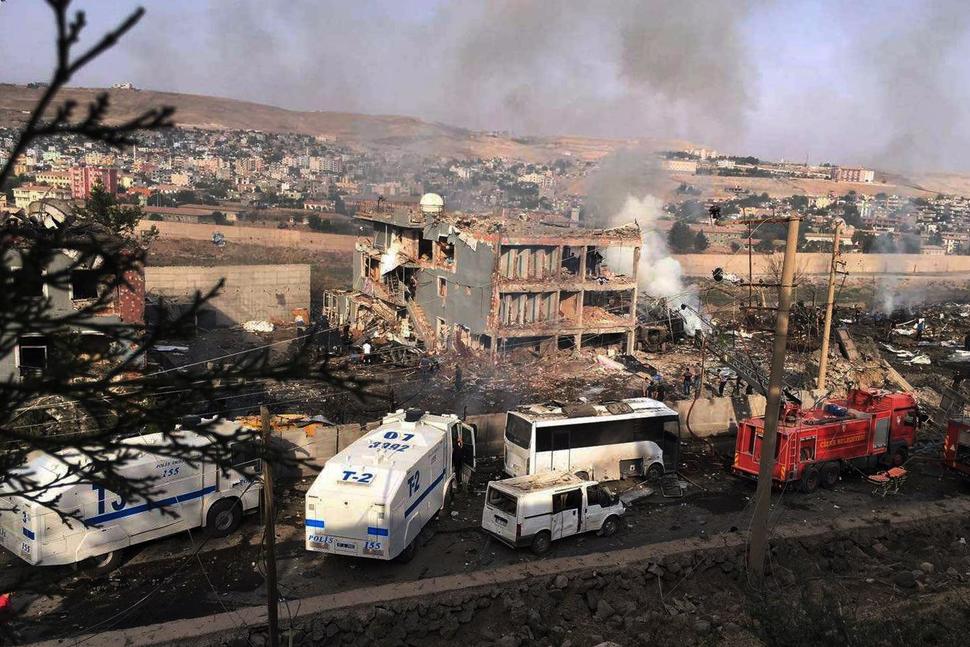 Nine dead, dozens wounded in blast at police headquarters in southeast Turkey