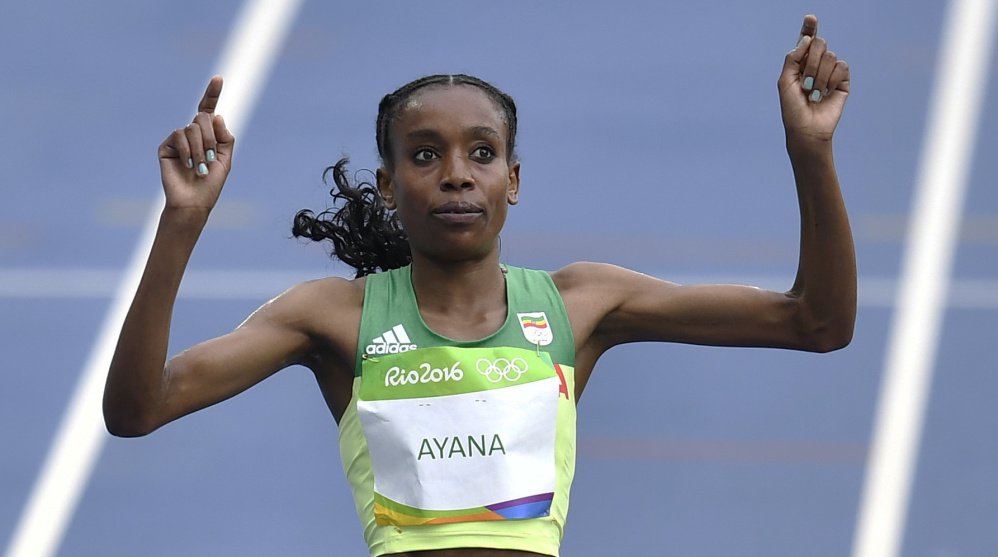 Almaz Ayana ran like a machine Friday to win the women's 10,000 but some wonder what helped propel the machine. She's from Ethiopia which has been under a doping cloud