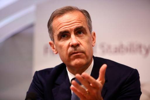 Bank of England governor Mark Carney