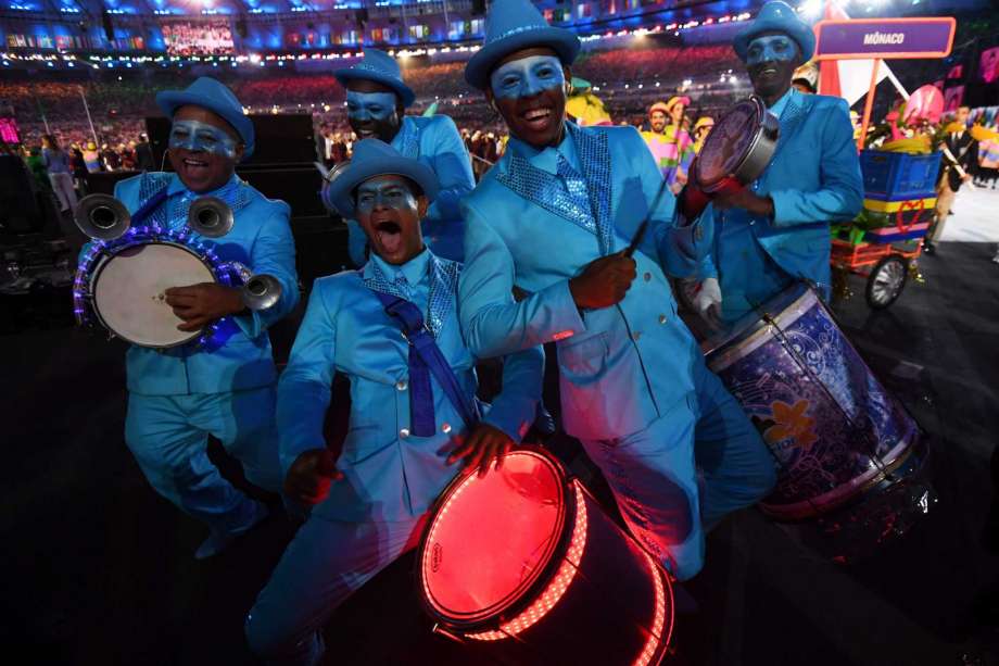 Dancers perform during the opening ceremony of the Rio 2016 Olympic Games at the Maracana stadium in Rio de Janeiro