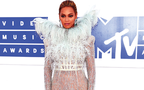 Beyonce attends the 2016 MTV Video Music Awards at Madison Square Garden