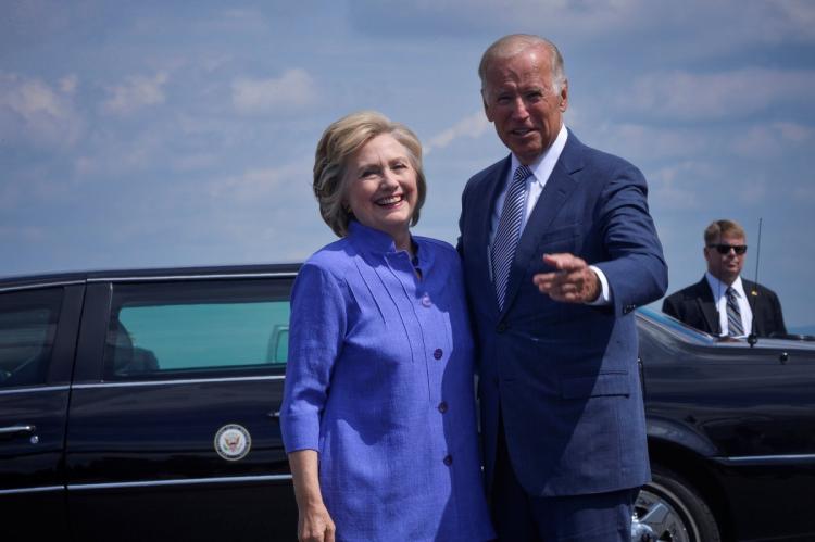 Democratic presidential nominee Hillary Clinton welcomed Vice President Joe Biden to the stump Monday as the duo partook in their first joint campaign event in Scranton Pa