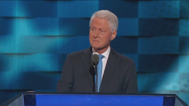 Bill Clinton isn't used to being the second act but he slipped comfortably into that role Tuesday night