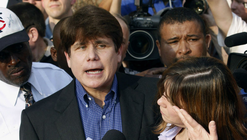 Blagojevich in 2012 next to wife Patti