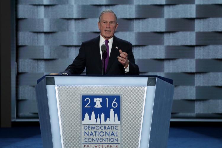 Former New York City Mayor Michael Bloomberg had some choice words for Donald Trump at the Democratic National Convention on July 27