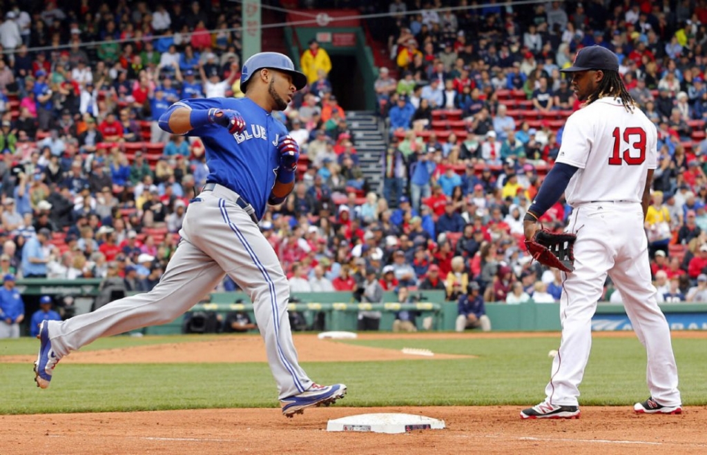 Edwin Encarnacion and the Blue Jays will likely have a lot on the line in their final series of the regular season at Fenway Park