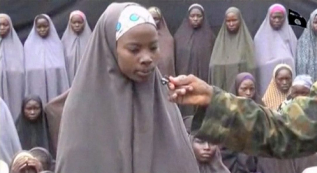 In a video posted by Nigerian Islamist militant group Boko Haram on social media a girl identified as Maina Yakubu makes a plea for help in the wake of recent Nigerian airstrikes