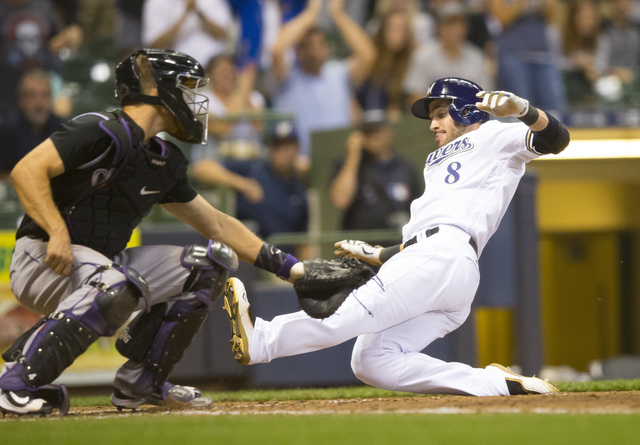 Bettis struggles with command, Rockies lose 4-2 to Brewers