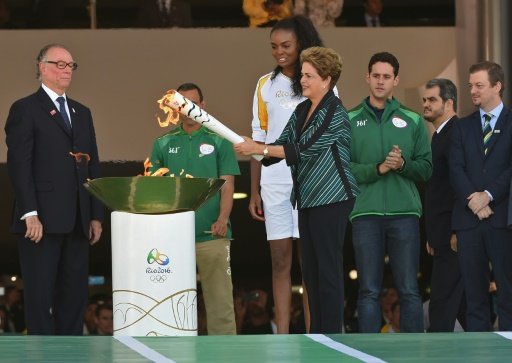 Suspended Brazilian President Dilma Rousseff who is accused of breaking budgetary laws is staying away from the opening ceremony in Rio.- AFP