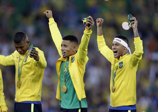 Neymar kick is gold Brazil wins 1st Olympic soccer title