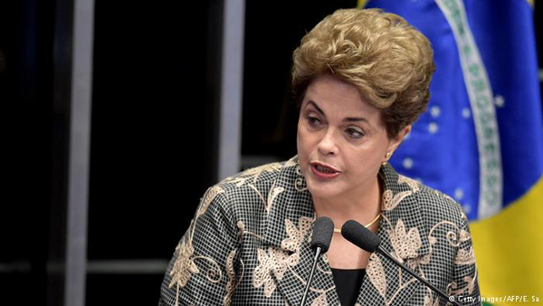 Brazil’s Rousseff appears before impeachment trial