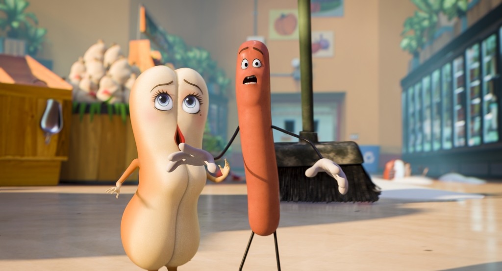 Brenda the bun and Frank the hot dog in'Sausage Party. | Columbia