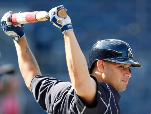 New York Yankees catcher Gary Sanchez left who