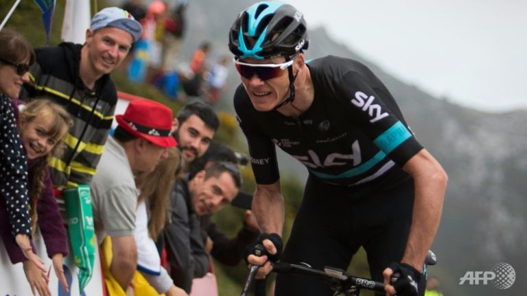 Britain's Chris Froome is in second place behind Colombia's Nairo Quintana in the Vuelta a Espana.
   
 

  Enlarge  Caption