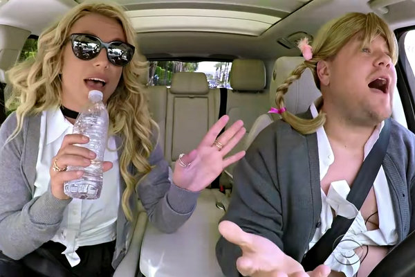 Britney Spears did Carpool Karaoke and stuck it to those who thought she'd lip sync