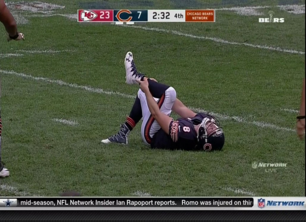 Chicago Bears QB Connor Shaw suffers injury against Kansas City Chiefs