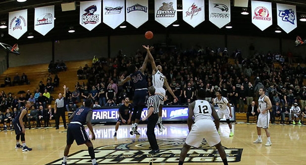 The men's basketball team for Bryant traveled to Italy this week for a foreign tour