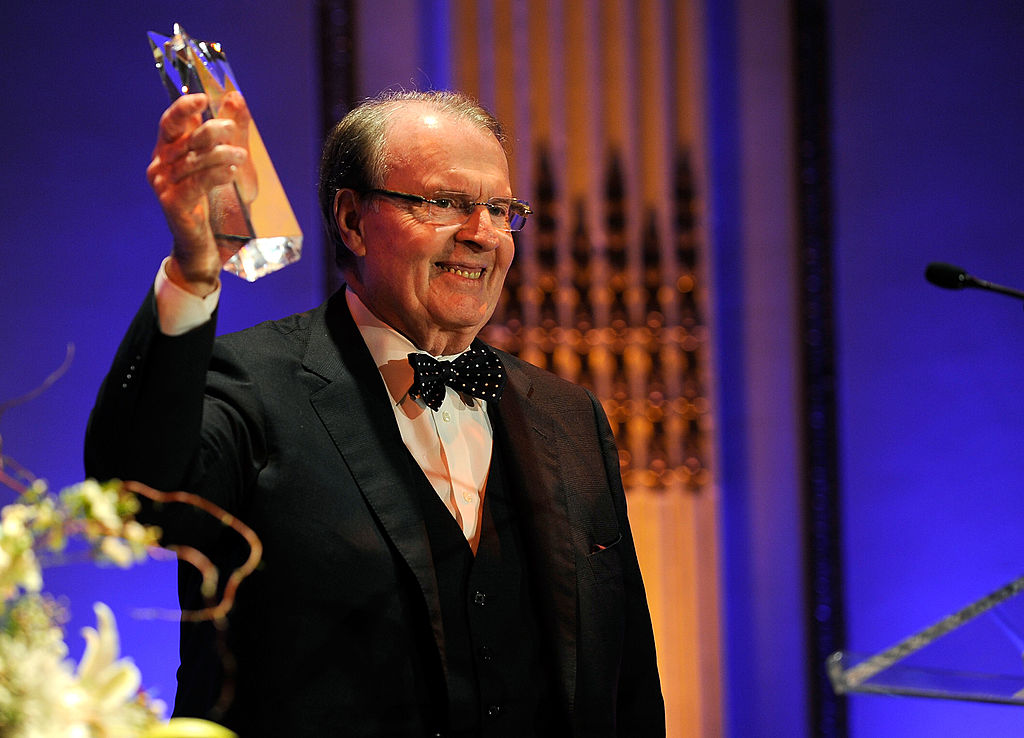 NEW YORK- FEBRUARY 22 *EXCLUSIVE* TV personality Charles Osgood accepts the AMEE Lifetime Achievement Award in Broadcasting at the 2010 AFTRA AMEE Awards at The Grand Ballroom at The Plaza Hotel