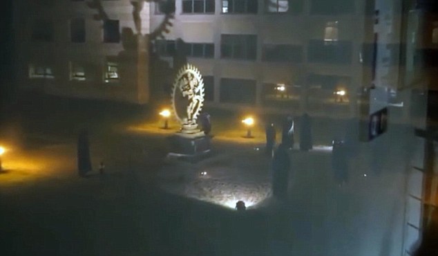 The European Organization for Nuclear Research has launched an investigation into a video filmed at night on its Geneva campus depicting a mock ritual human sacrifice