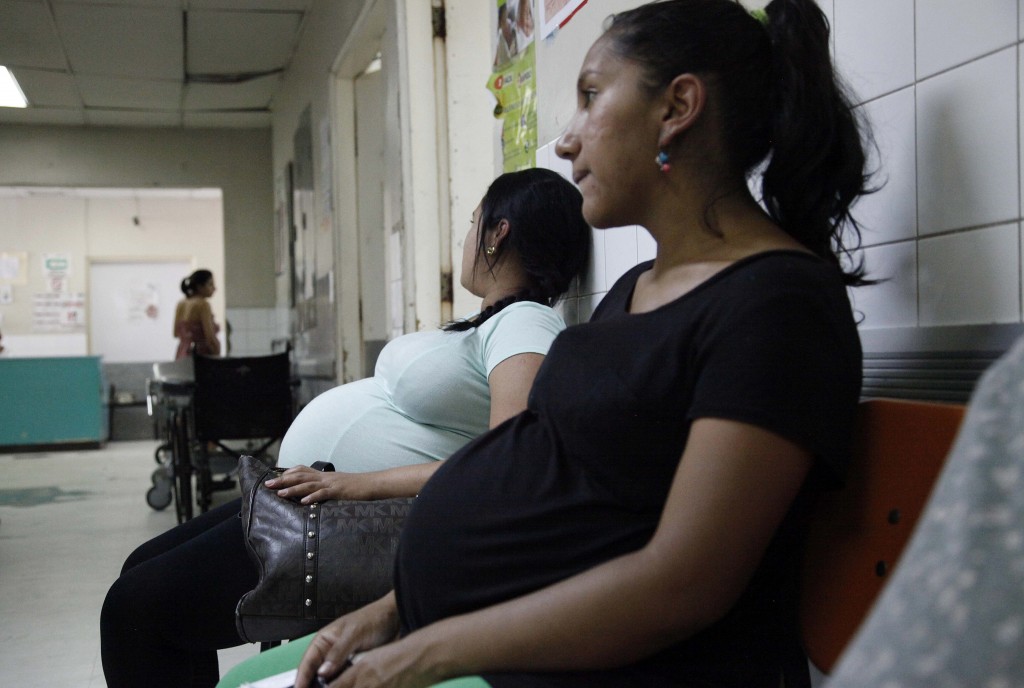 Pregnant women wait for their check-up at the University Hospital in Tegucigalpa Honduras