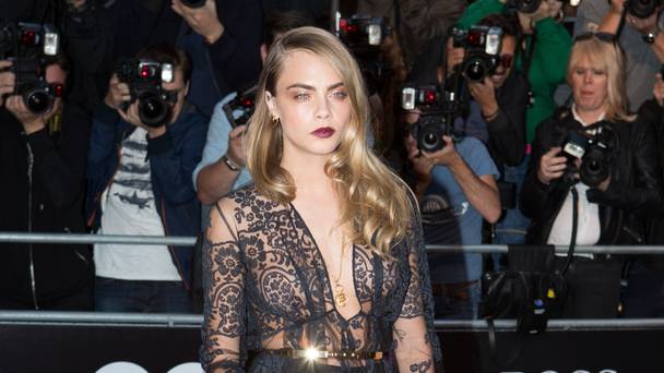 Cara Delevingne returns to her home town for the premiere