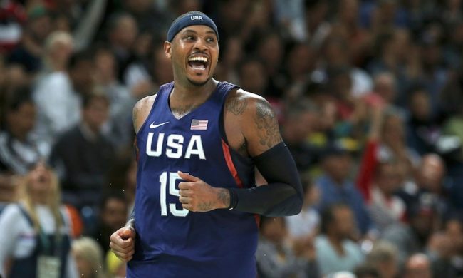 Carmelo Anthony took the USA to a close victory