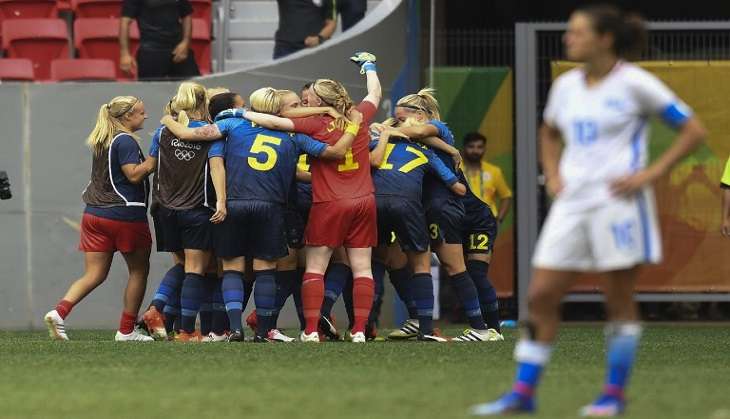 Rio 2016 Defending champions USA knocked out of women's football by Sweden