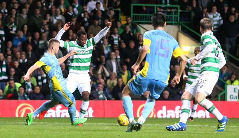 Football Soccer Britain- Celtic v Astana- UEFA Champions League Third Qualifying Round Second Leg- Celtic Park- 3/8/16 Celtic's Moussa Dembele is fouled for a penalty that he scores for their second goal Action Images via Reuters  Russell Cheyne Live