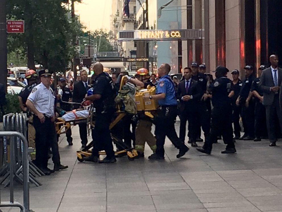 Man is trying to scale Trump Tower in NYC using suction cups