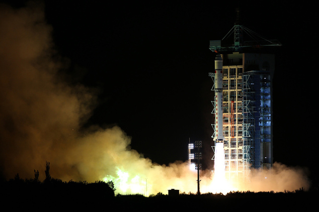 Xinhua News Agency a Long March-2D rocket carrying the world's first quantum satellite lifts off from the Jiuquan Satellit