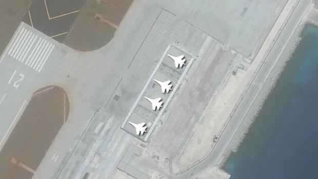 Why did China fly 'combat patrols' over the Spratly Islands?